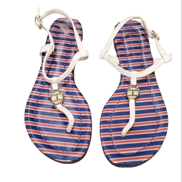 Tommy Hilfiger Women Ankle Strap Sandals shoes sz 8.5 - Picture 1 of 10